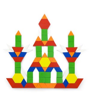 Дерев'яний ігровий набір Viga Toys Кольорова мозаїка, 250 ел. (50065)