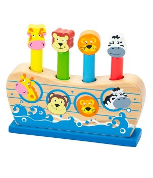 Дерев'яний ігровий набір Viga Toys Веселий ковчег (50041)
