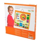 Магнітний календар Viga Toys з годинником, англійською мовою (50377)