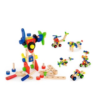 Дерев'яний конструктор Viga Toys 68 ел. (50382)