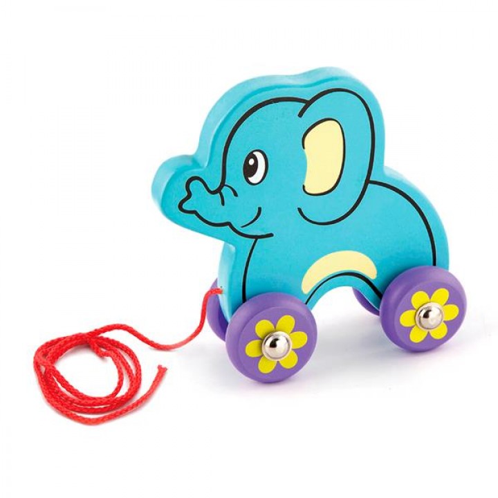Дерев'яна каталка Viga Toys Слоник (50091)