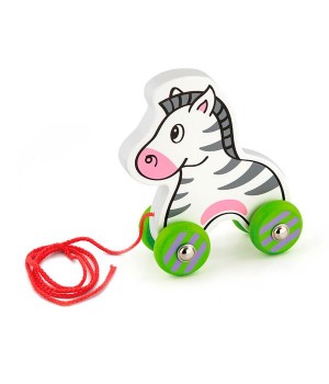 Дерев'яна каталка Viga Toys Зебра (50093)