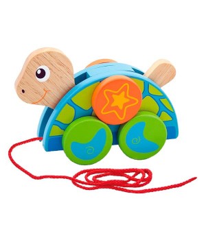 Дерев'яна каталка Viga Toys Черепаха (50080)