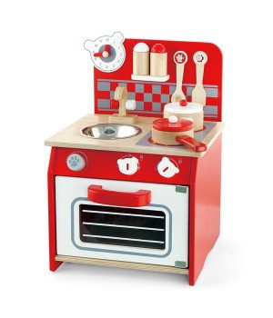 Дитяча кухня Viga Toys з дерева з посудом (50231)