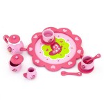 Іграшковий посуд Viga Toys Дерев'яний чайний набір, рожевий (50343)