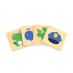 Дерев'яний пазл-гра Viga Toys Вивчаємо кольори (44505)
