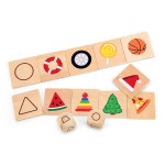 Дерев'яний пазл-гра Viga Toys Вивчаємо форми (44506)