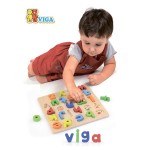Дерев'яний пазл Viga Toys Англійський алфавіт, малі літери (50125)