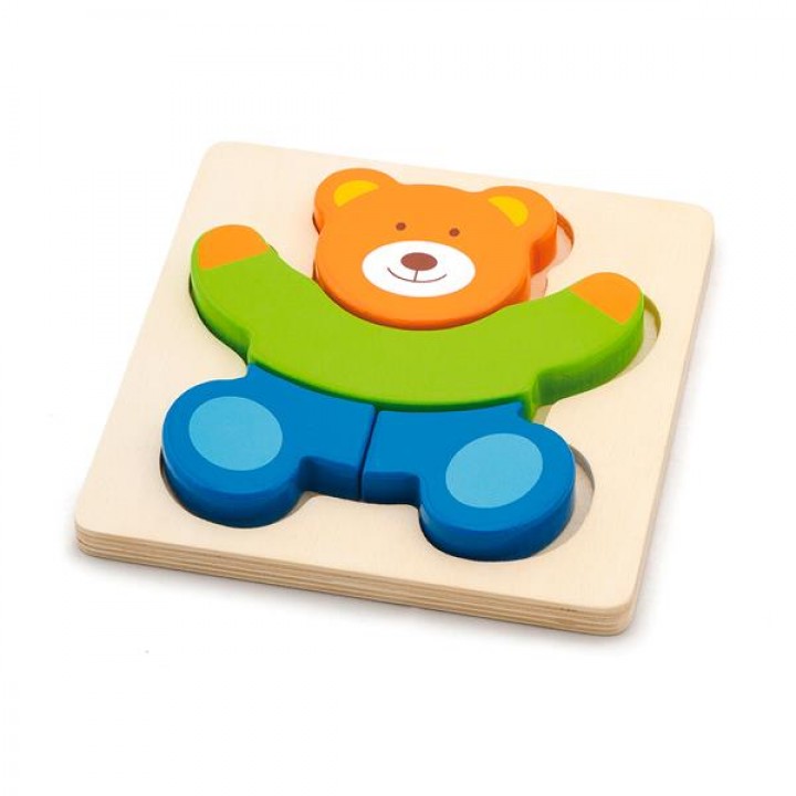 Дерев'яний міні-пазл Viga Toys Ведмедик (50169)