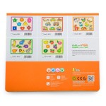 Дерев'яна рамка-вкладиш Viga Toys Кольорові фігури (50015)