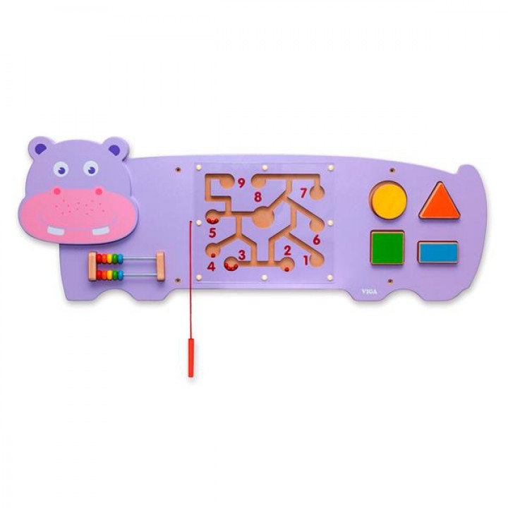 Бізіборд Viga Toys Бегемотик (5047021)
