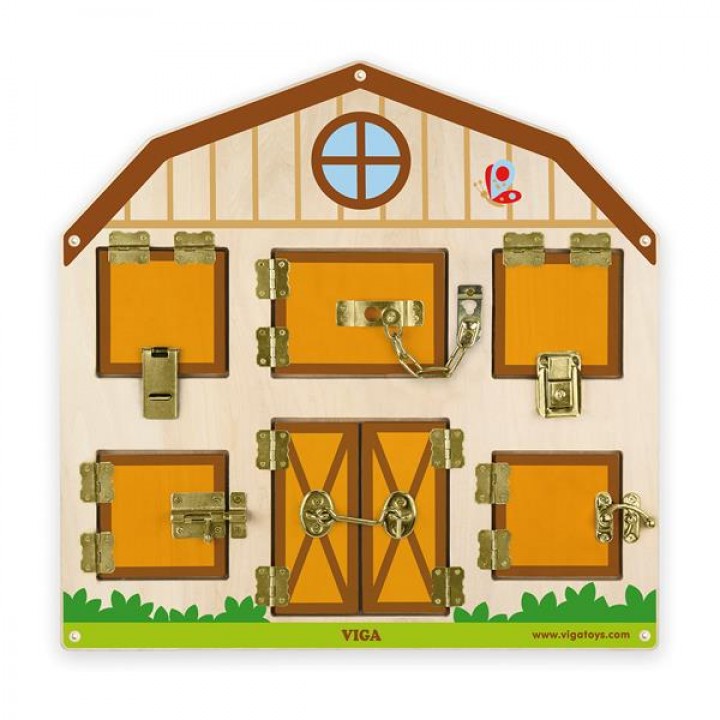 Бізіборд Viga Toys Будиночок на фермі (5162721)