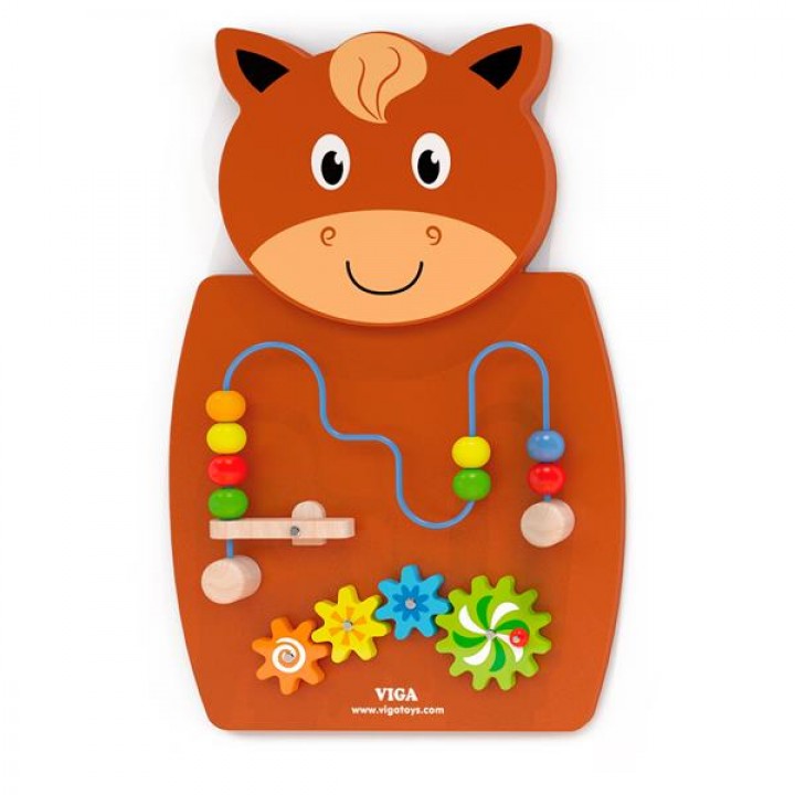 Бізіборд Viga Toys Коник із лабіринтом (5067821)