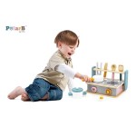 Дитяча плита Viga Toys PolarB з посудом і грилем, складна (4403221)