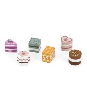 Іграшкові продукти Viga Toys PolarB Дерев'яні тістечка, 6 шт. (4405521)