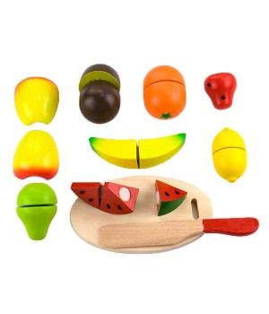 Іграшкові продукти Viga Toys Нарізані фрукти з дерева (5629021)
