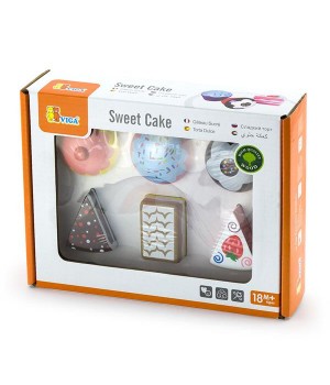 Іграшкові продукти Viga Toys Дерев'яні тістечка, 6 шт. (5953321)