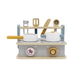 Дитяча плита Viga Toys PolarB з посудом і грилем, складна (4403221)