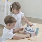 Дитяча плита Viga Toys PolarB з посудом і грилем, складна (4403221)
