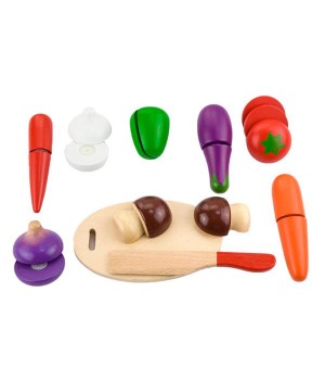 Іграшкові продукти Viga Toys Нарізані овочі з дерева (56291)21