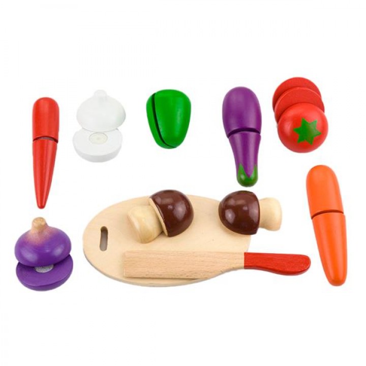 Іграшкові продукти Viga Toys Нарізані овочі з дерева (56291)21