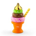 Іграшкові продукти Viga Toys Дерев'яна пірамідка-морозиво, помаранчевий (5132221)