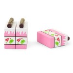 Іграшкові продукти Viga Toys Дерев'яний полуничний торт (5132421)