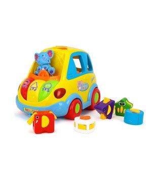Музична машинка-сортер Hola Toys Розумний автобус (896)