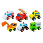 Набір іграшкових машинок Viga Toys Спецтранспорт, 6 шт. (5962121)