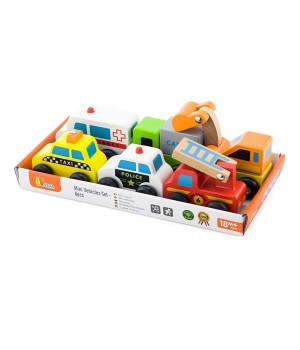 Набір іграшкових машинок Viga Toys Спецтранспорт, 6 шт. (5962121)
