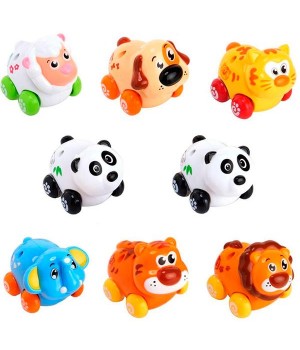 Набір іграшкових машинок Hola Toys Веселий зоопарк, 8 шт. (376)