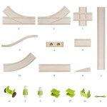 Дерев'яна дорога Guidecraft Block Science Мости світу, 155 деталей (G2120R)