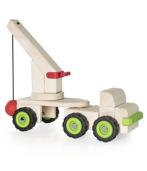 Іграшкова машина Guidecraft Block Science Trucks Велика стінобитна машина (G7533)