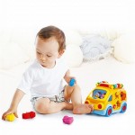 Музичний автобус-сортер Hola Toys зі звірятами (98821)