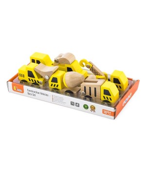 Набір іграшкових машинок Viga Toys Будтехніка, 6 шт. (5054121)