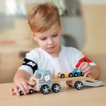 Дерев'яна іграшкова машинка Viga Toys PolarB Автовоз (44014)