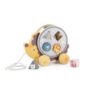 Дерев'яна каталка-сортер Viga Toys PolarB Їжачок (44025)