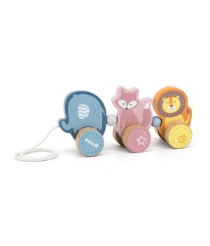 Дерев'яна каталка Viga Toys PolarB Звірята (44023)