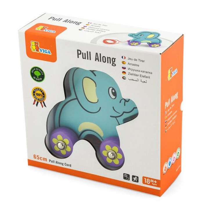 Дерев'яна каталка Viga Toys Слоник (50091)21