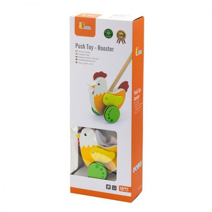 Дерев'яна каталка Viga Toys Півник (5096421)