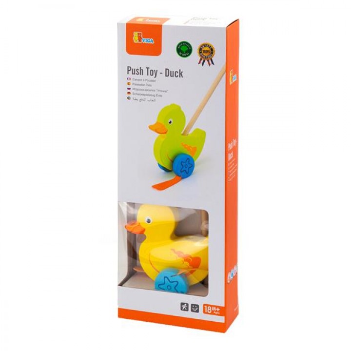 Дерев'яна каталка Viga Toys Каченя (5096121)