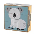 Дерев'яні кубики-пазл Viga Toys PolarB Звірята (44024)
