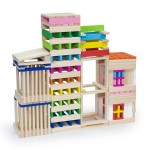 Дерев'яні будівельні кубики Viga Toys Архітектурні блоки, 250 шт. (5095621)