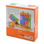 Дерев'яні кубики-пірамідка Viga Toys Звірята (5083421)