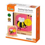 Дерев'яні кубики-пірамідка Viga Toys Комахи (5015821)