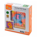 Дерев'яні кубики-пірамідка Viga Toys Звірята (5083421)