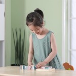 Дерев'яні кубики-пазл Viga Toys PolarB Звірята (44024)