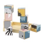 Дерев'яні кубики-пазл Viga Toys PolarB Звірята (44024)