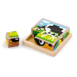Дерев'яні кубики-пазл Viga Toys Ферма (5978921)