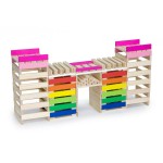 Дерев'яні будівельні кубики Viga Toys Архітектурні блоки, 250 шт. (5095621)